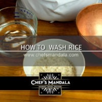 HOW TO WASH RICE