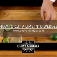HOW TO CUT A LIME INTO WEDGES