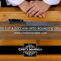 HOW TO CUT A ZUCCHINI INTO ROUNDS & OBLIQUES