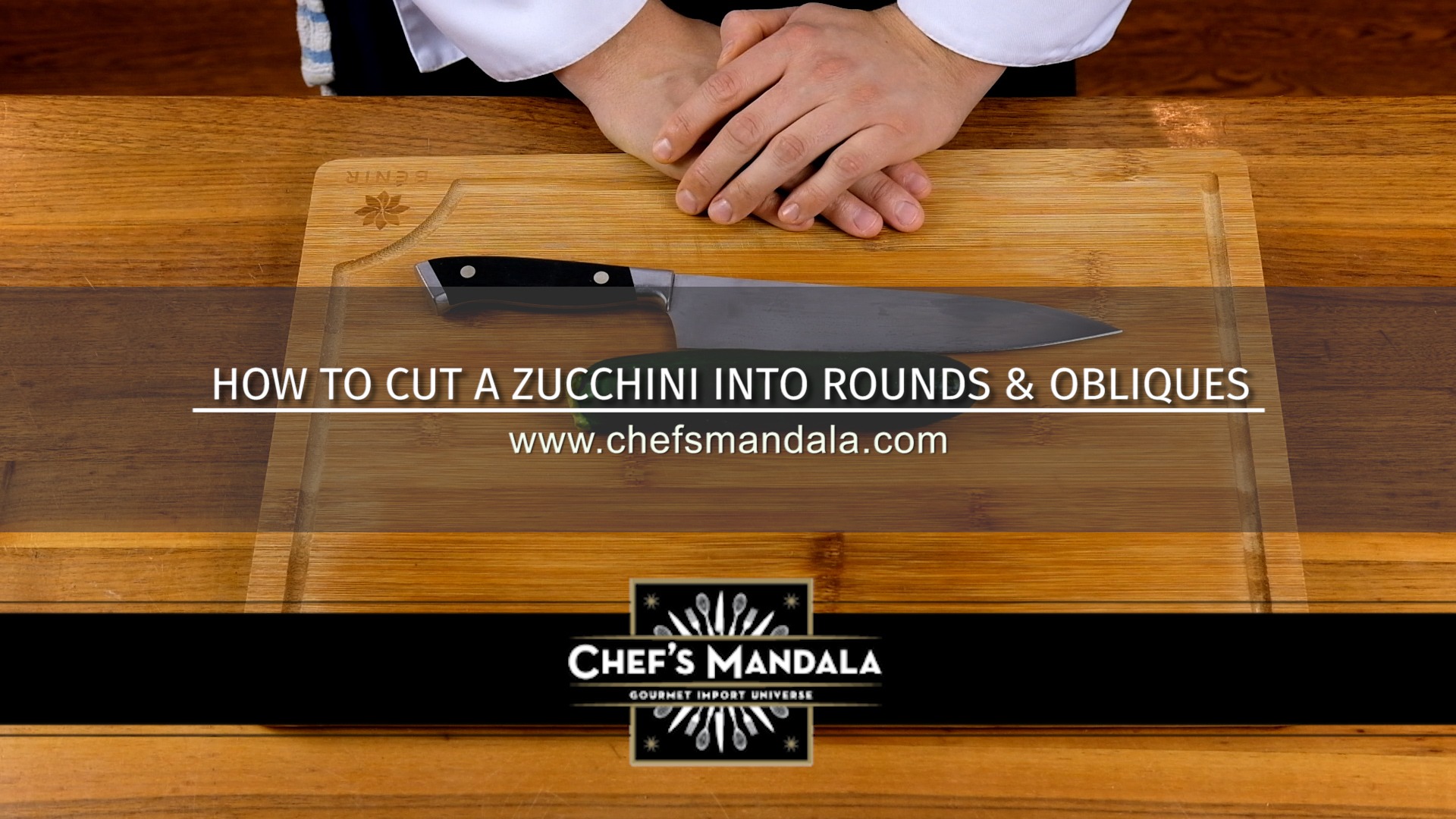 HOW TO CUT A ZUCCHINI INTO ROUNDS & OBLIQUES