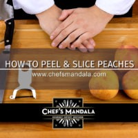 HOW TO PEEL AND SLICE PEACHES