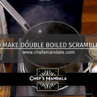 HOW TO MAKE DOUBLE BOILED SCRAMBLED EGGS