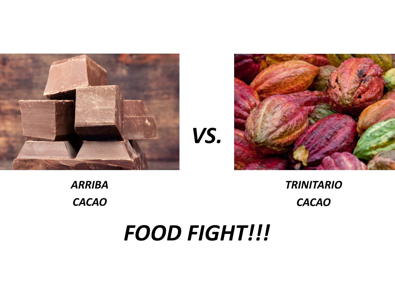 Arriba vs Trinitario Cacao