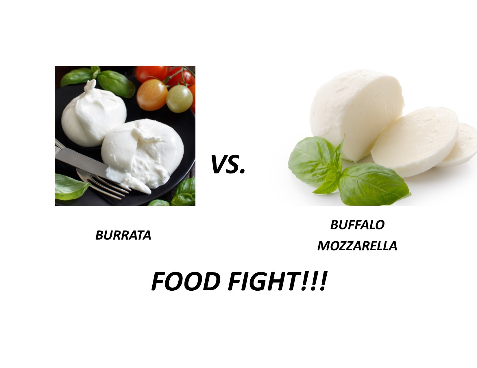 Burrata vs Mozzarella