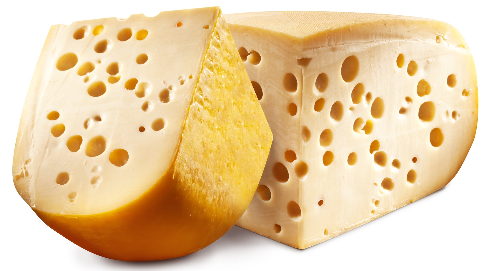 Emmental, swiss, cheese, holes