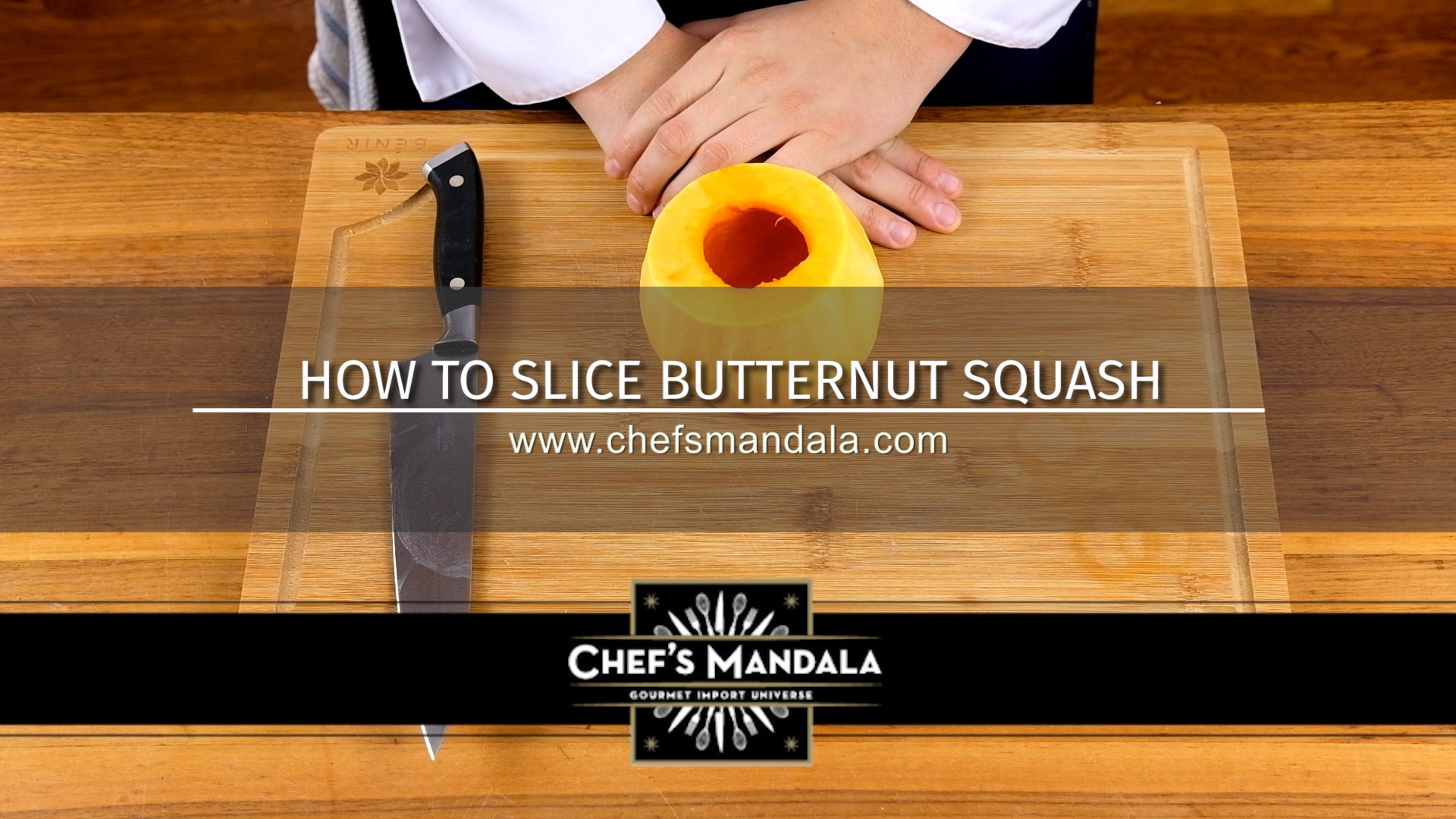 HOW TO SLICE BUTTERNUT SQUASH