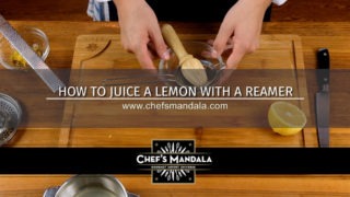 HOW TO JUICE A LEMON WITH A REAMER