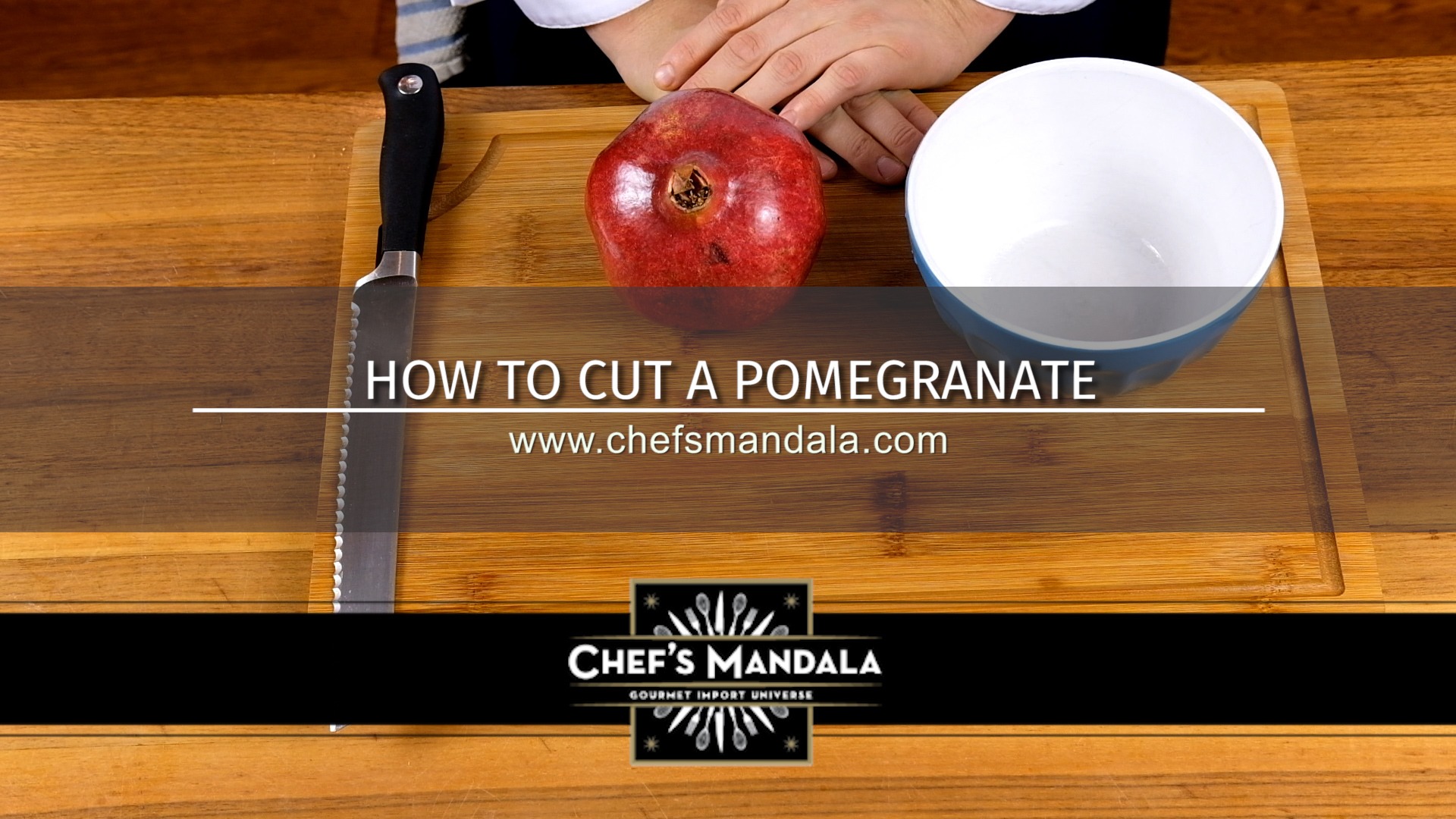 HOW TO CUT A POMEGRANATE