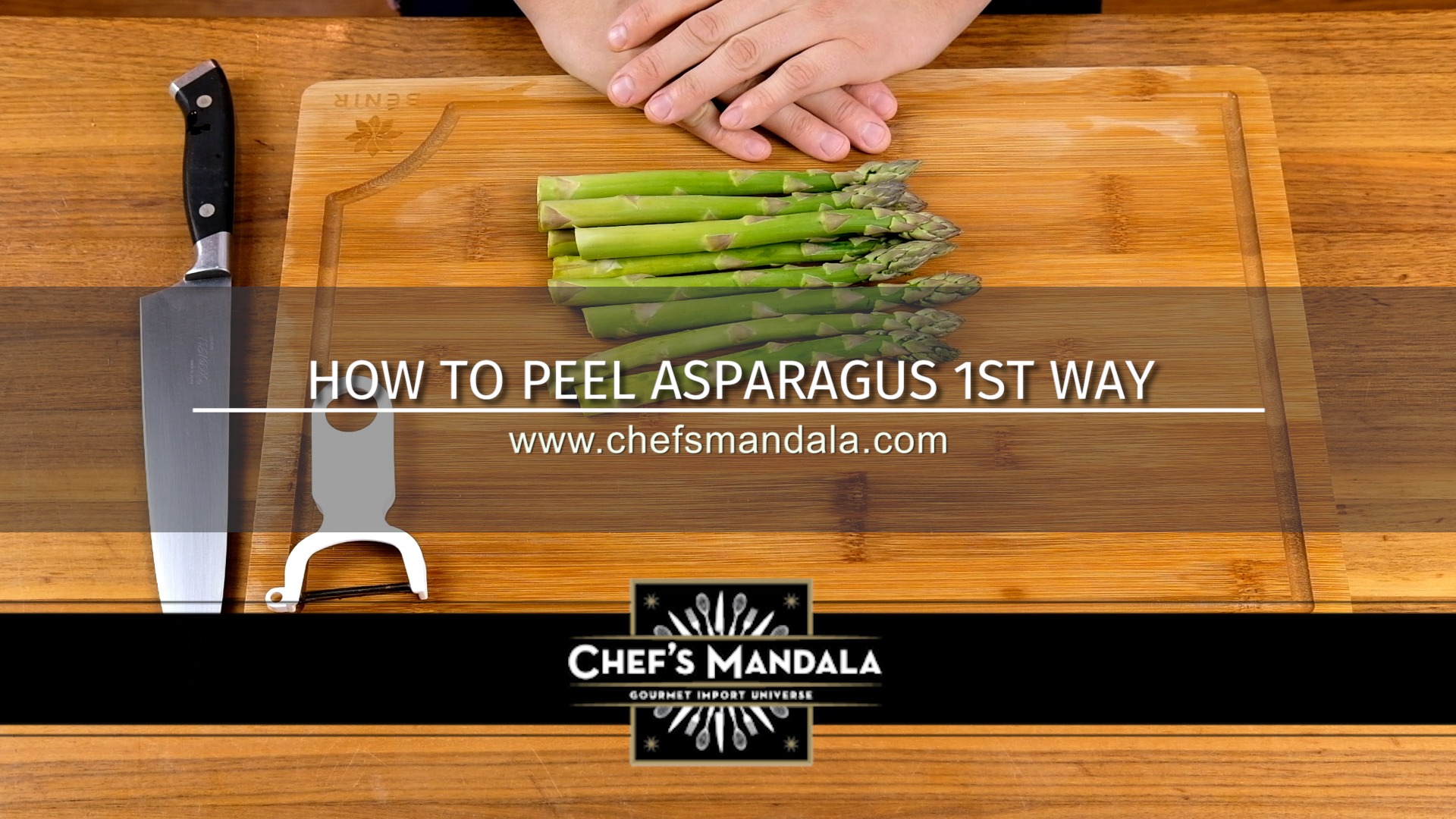 HOW TO PEEL ASPARAGUS 1ST WAY