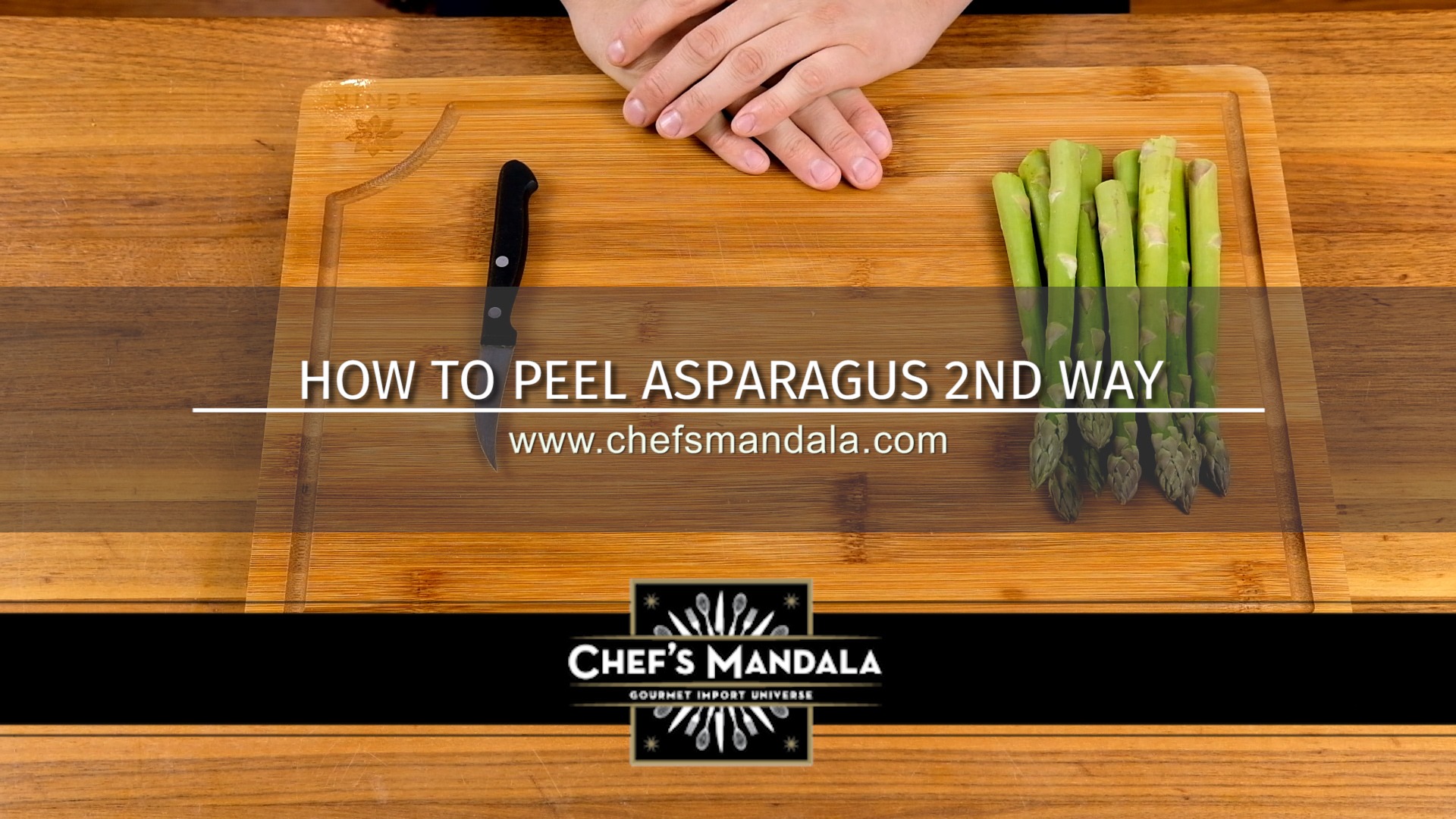 HOW TO PEEL ASPARAGUS 2ND WAY