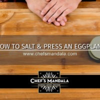 HOW TO SALT & PRESS AN EGGPLANT