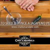 HOW TO SEED & MINCE A JALAPENO PEPPER