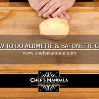 How to do alumette and batonette cuts