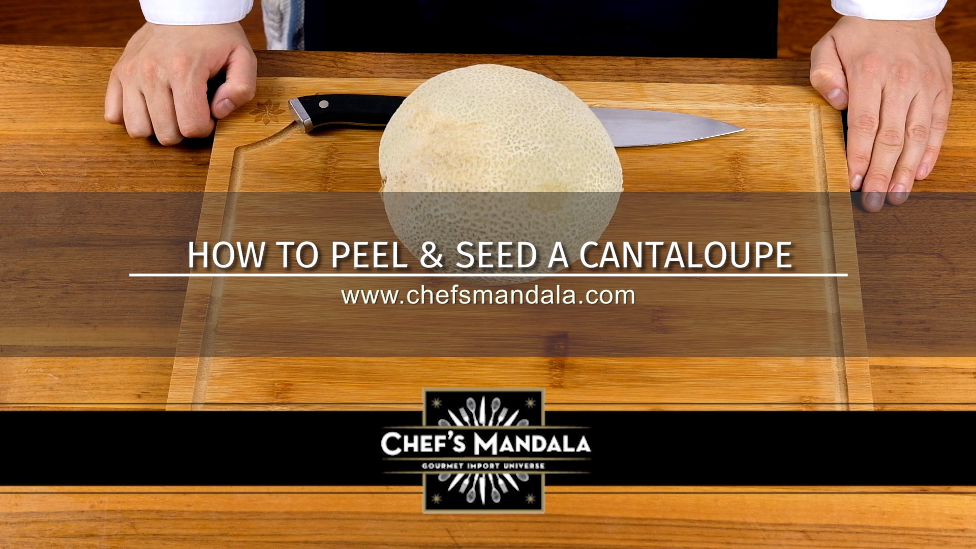 how to peel and seed a cantaloupe